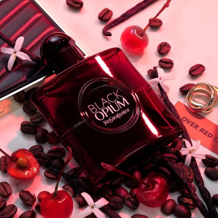 ysl black opium over red
